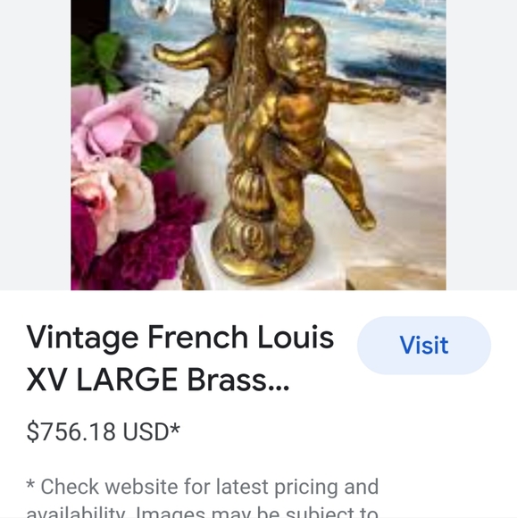 Twin Cherub vintage lamp - Picture 8 of 12